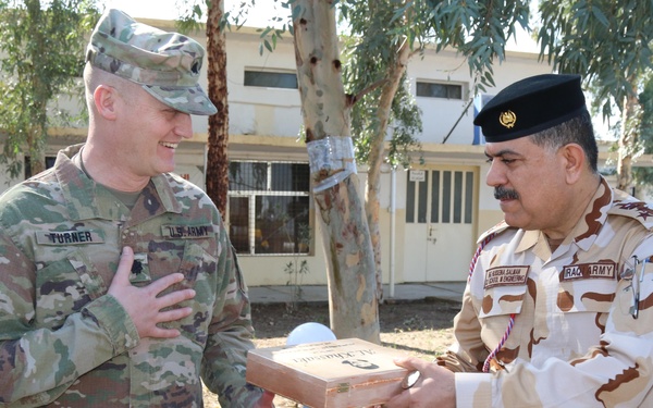 139th RSG Iraqi Security Forces Engineer School Commander Key Leader Engagement