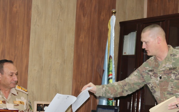 139th RSG Iraqi Security Forces Signal School Commander Key Leader Engagement