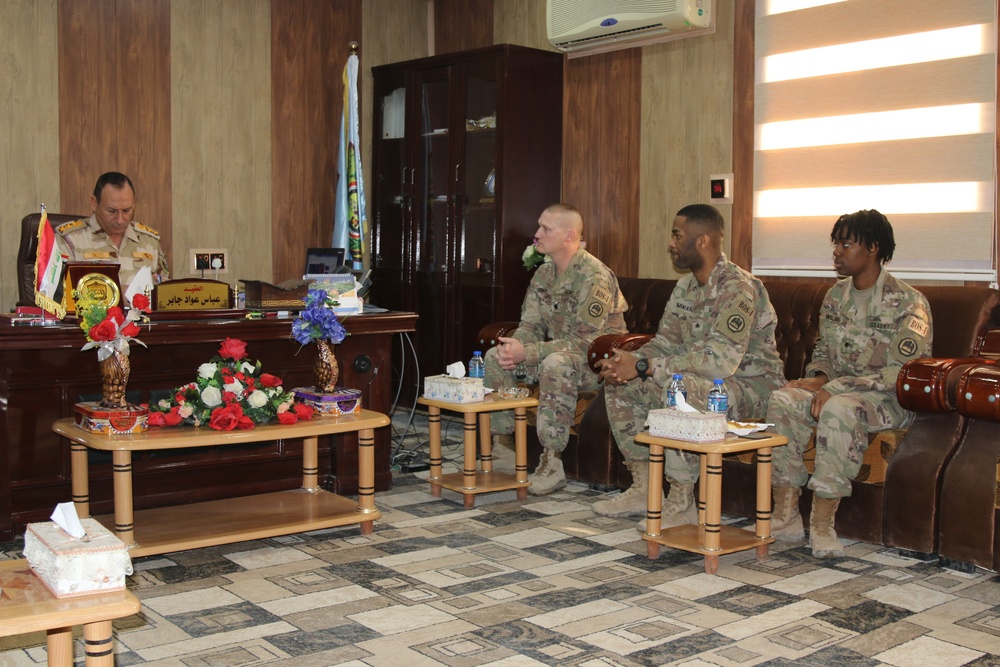 139th RSG Iraqi Security Forces Signal School Commander Key Leader Engagement