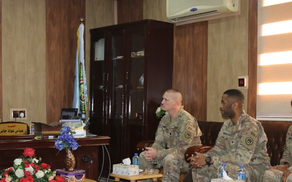 139th RSG Iraqi Security Forces Signal School Commander Key Leader Engagement