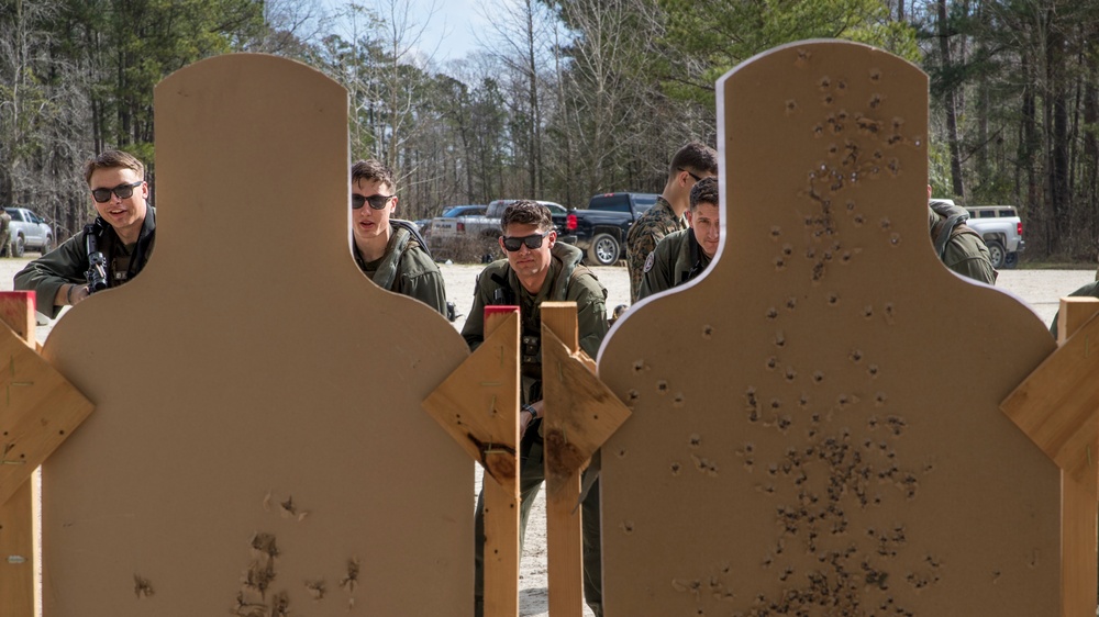 U.S. Marines With HMLA-269 Participate In Aircraft Egress Training