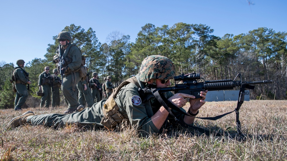 U.S. Marines With HMLA-269 Participate In Aircraft Egress Training