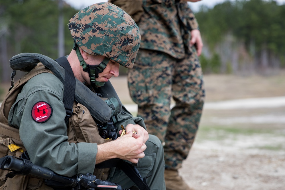 U.S. Marines With HMLA-269 Participate In Aircraft Egress Training