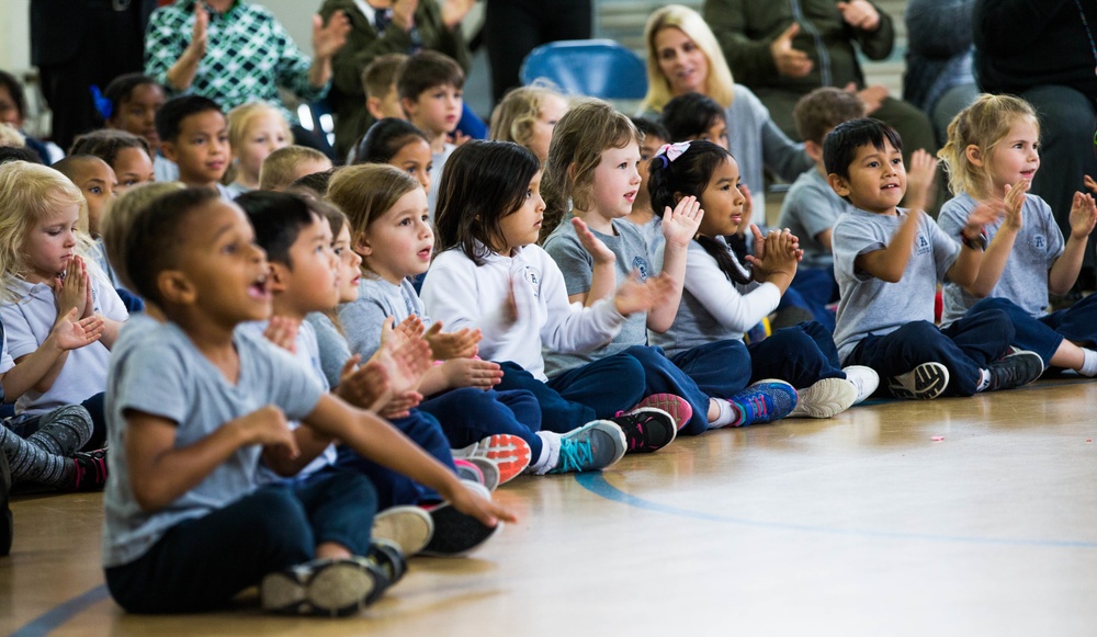 2nd Marine Aircraft Wing Band performs at Annunciation Catholic School