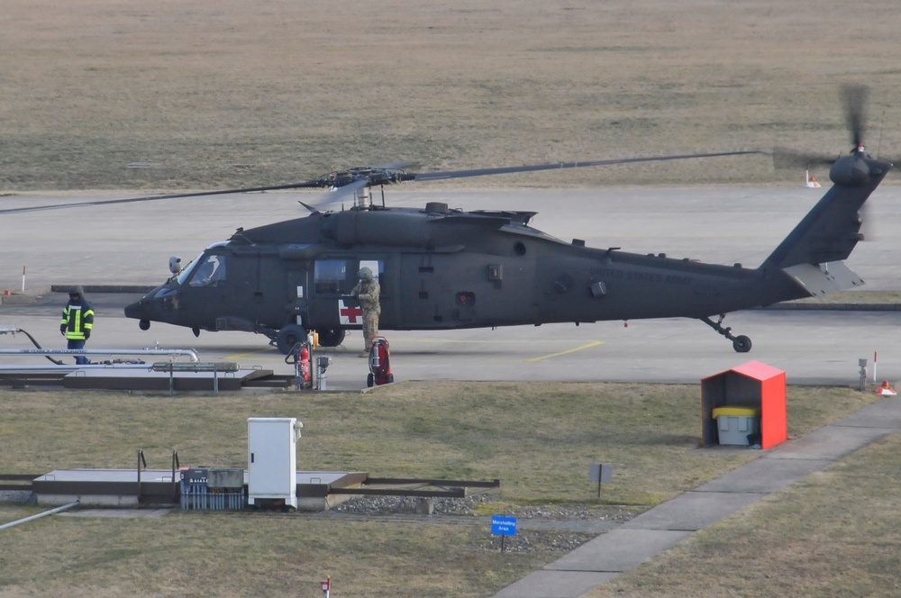 HH-60 MEDEVAC Helicopter Refueling