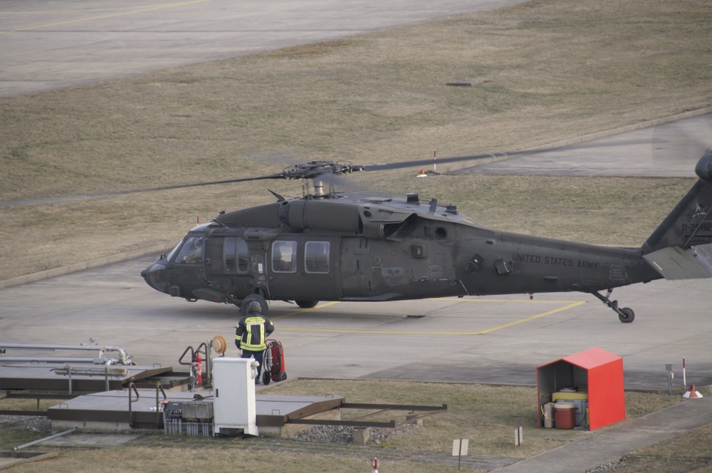 UH-60 Black Hawk Helicopter Refueling