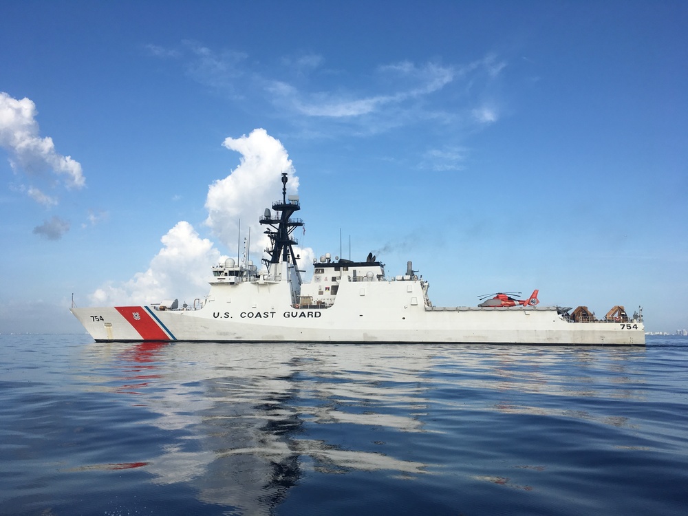 Coast Guard Cutter James off Florida Coast