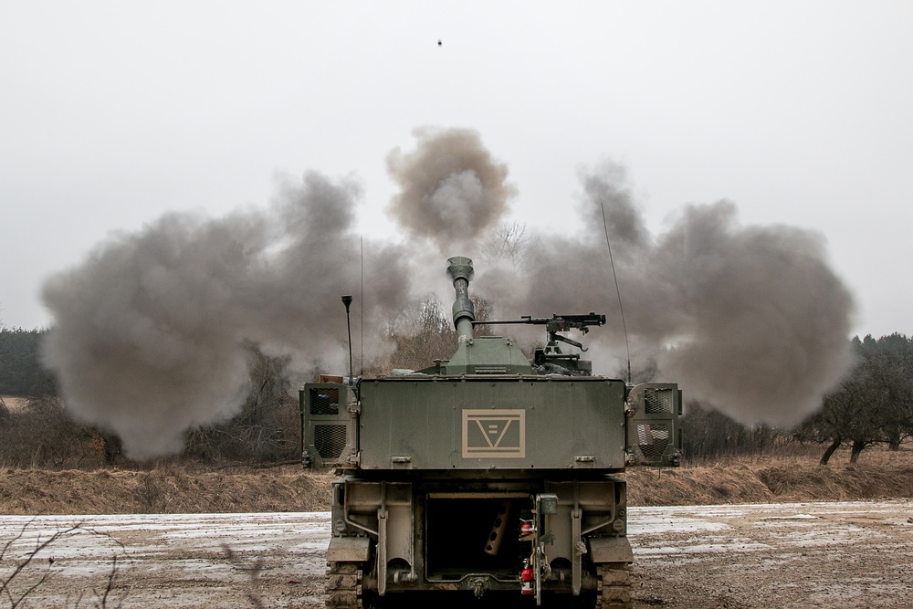 1-7 FA Conducts Live Fire Training During Dynamic Front 18