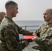 Fox Company Staff Noncommissioned Officer Reenlists at Sea