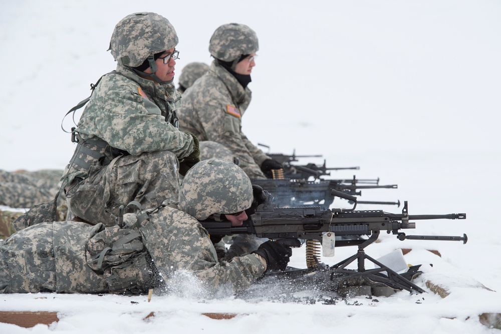 Alaska Army National Guard Soldiers on the range