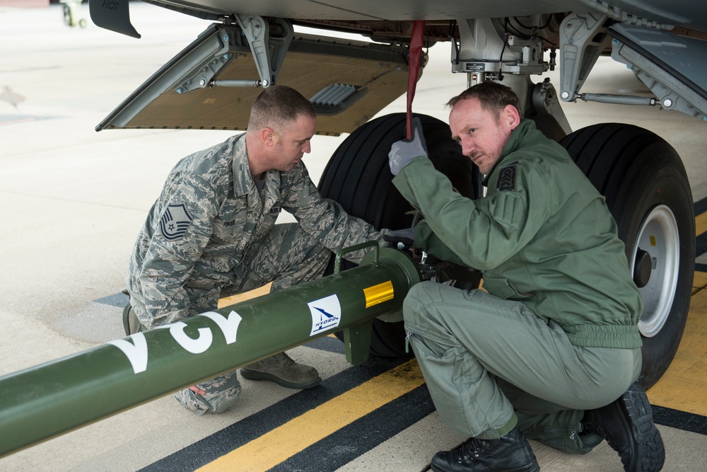 German aircraft undergoes maintenance in 167th hangar