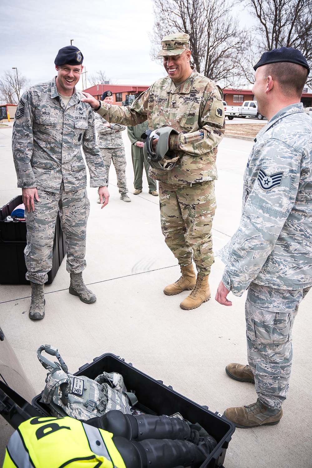 Maj. Gen. Michael Thompson Visits Tulsa ANG