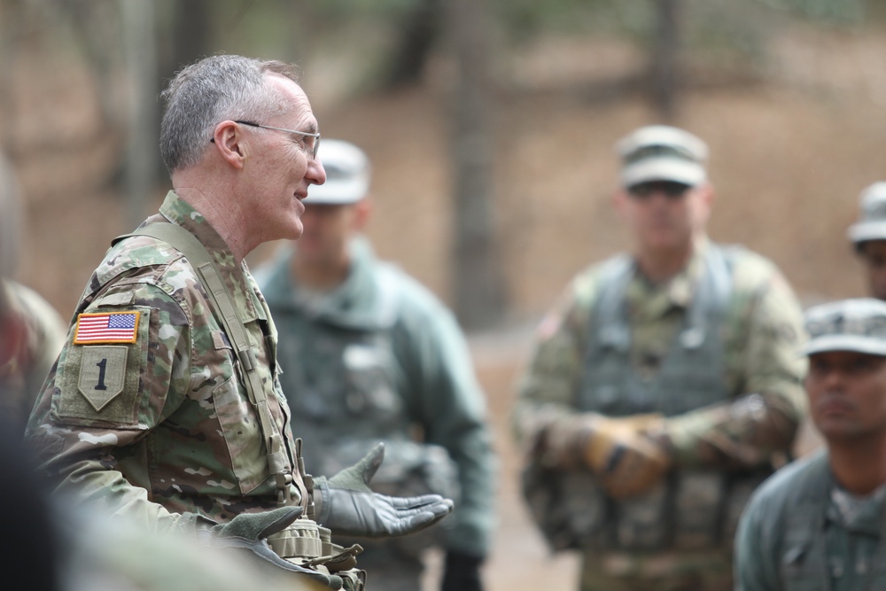 Commanding Generals arrive on ground to view CSTX 78-18-03 progress