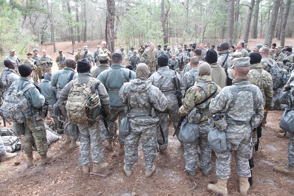 Commanding Generals arrive on ground to view CSTX 78-18-03 progress