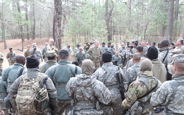 Commanding Generals arrive on ground to view CSTX 78-18-03 progress