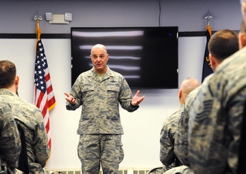 In full afterburner mode, Brig. Gen. James Kriesel takes off for his next adventure