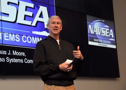 VADM Moore speaks to NSWC PHD workforce