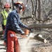NY Military Force members conduct chainsaw training at Camp Smith
