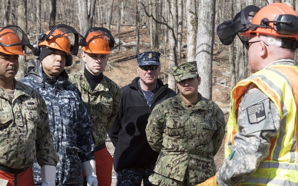 NY Military Force members conduct chainsaw training at Camp Smith