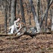 Cold-Weather Operations Course Class 18-05 students build improvised shelters at Fort McCoy