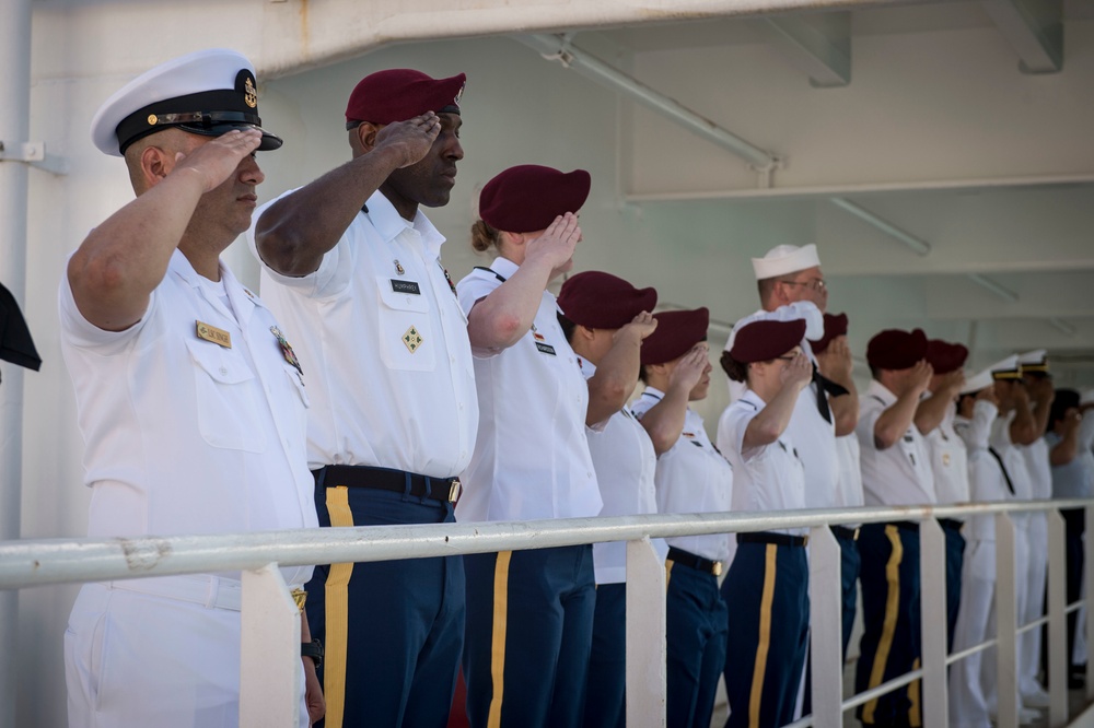 Mercy Departs Joint Base Pearl Harbor-Hickam