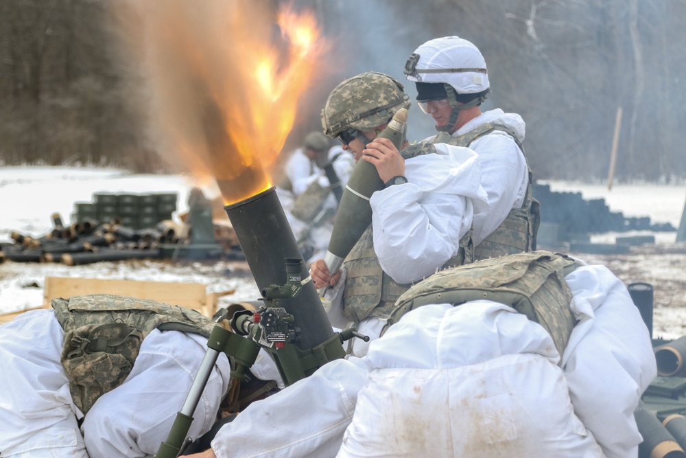 3rd Squadron, 71st Cavalry Regiment Mortar Live-Fire Exercise