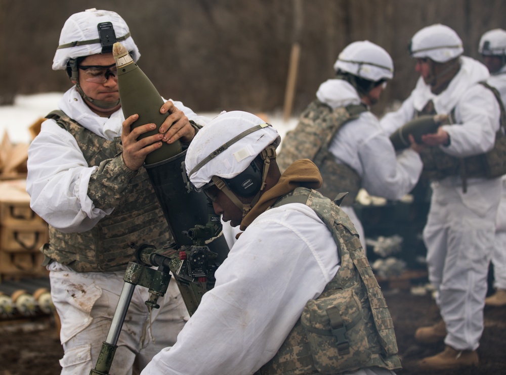 3rd Squadron, 71st Cavalry Regiment Mortar Live-Fire Exercise