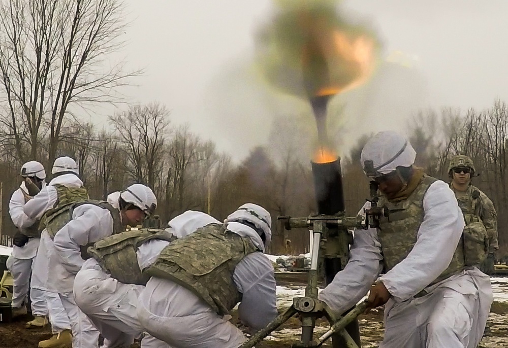 3rd Squadron, 71st Cavalry Regiment Mortar Live-Fire Exercise