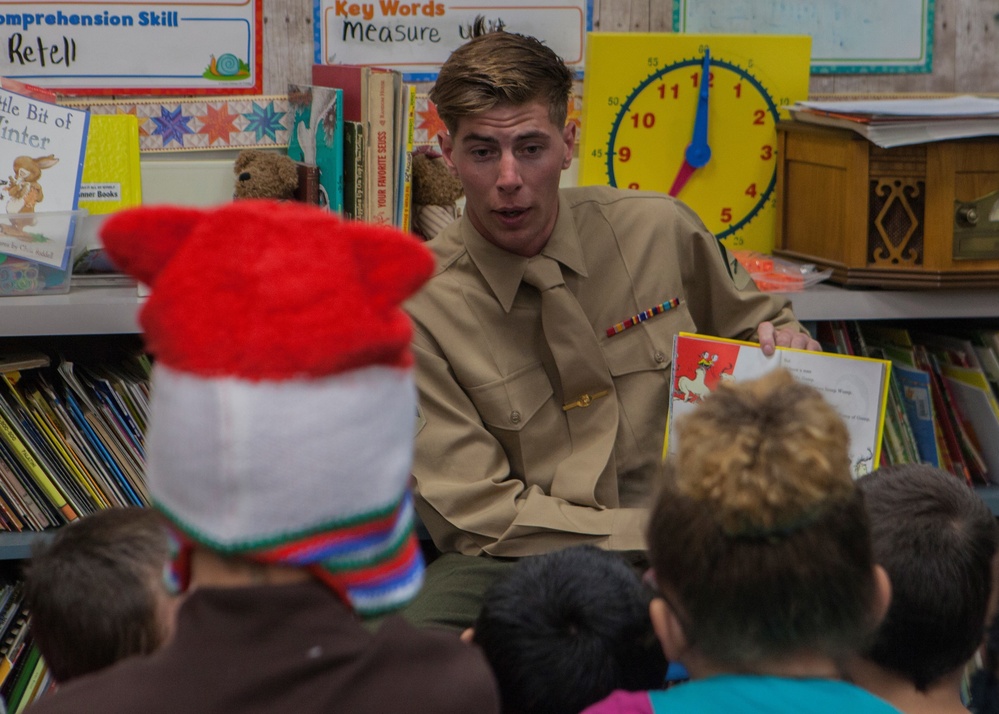 Marines celebrate RAA with children