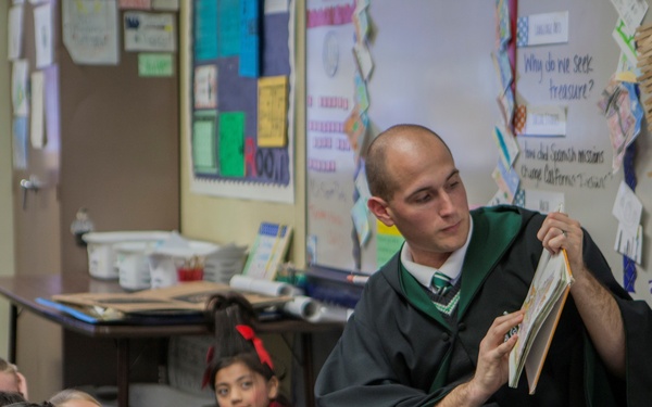 Marines celebrate RAA with children