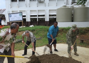 Naval Mobile Construction Battalion (NMCB) 11 Ground-breaking for Two Room Classroom in Chuuk, Federated States of Micronesia