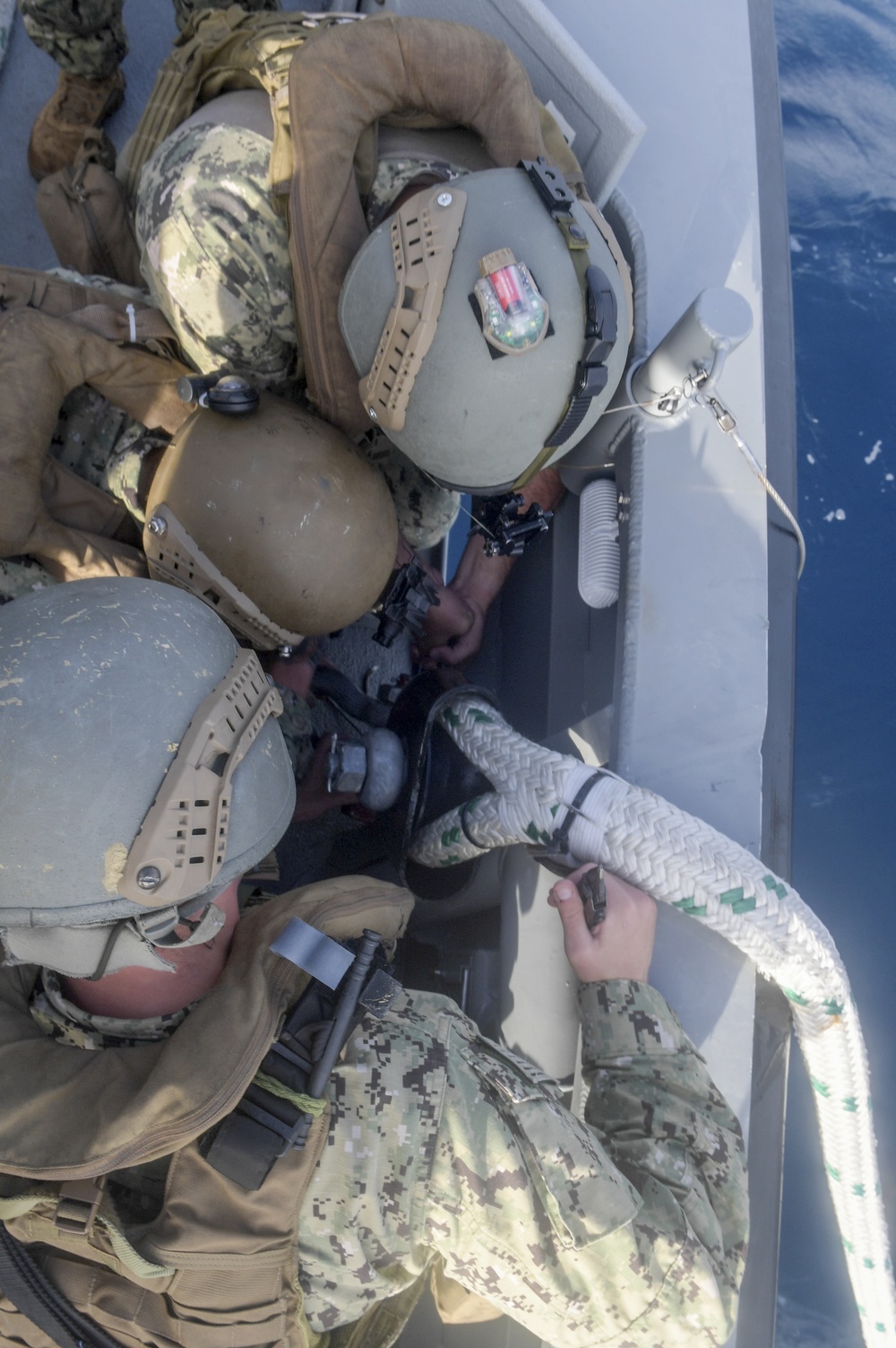 CRG-1 Mark VI Patrol Boats Conduct Towing and Anchor Drills