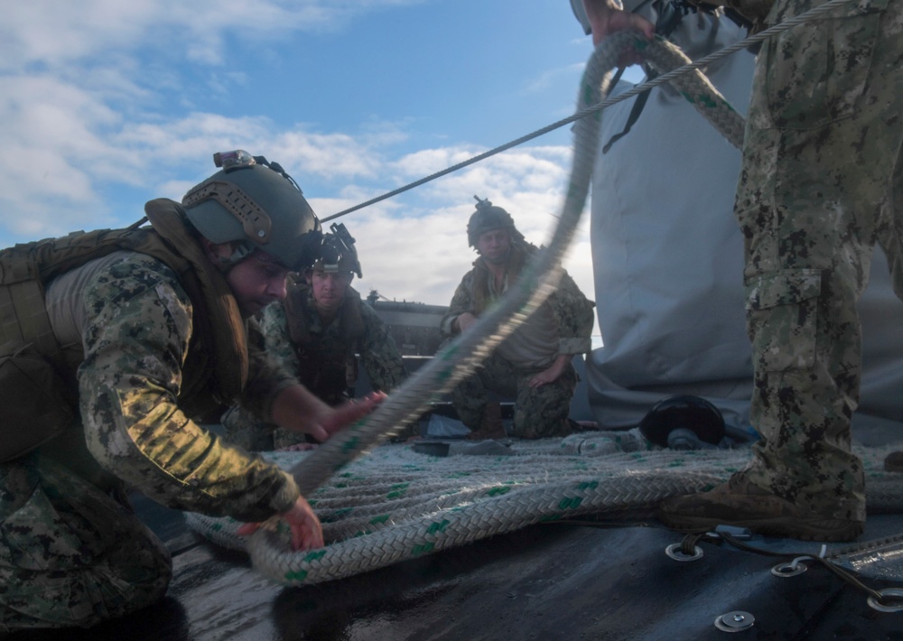 CRG-1 Mark VI Patrol Boats Conduct Towing and Anchor Drills