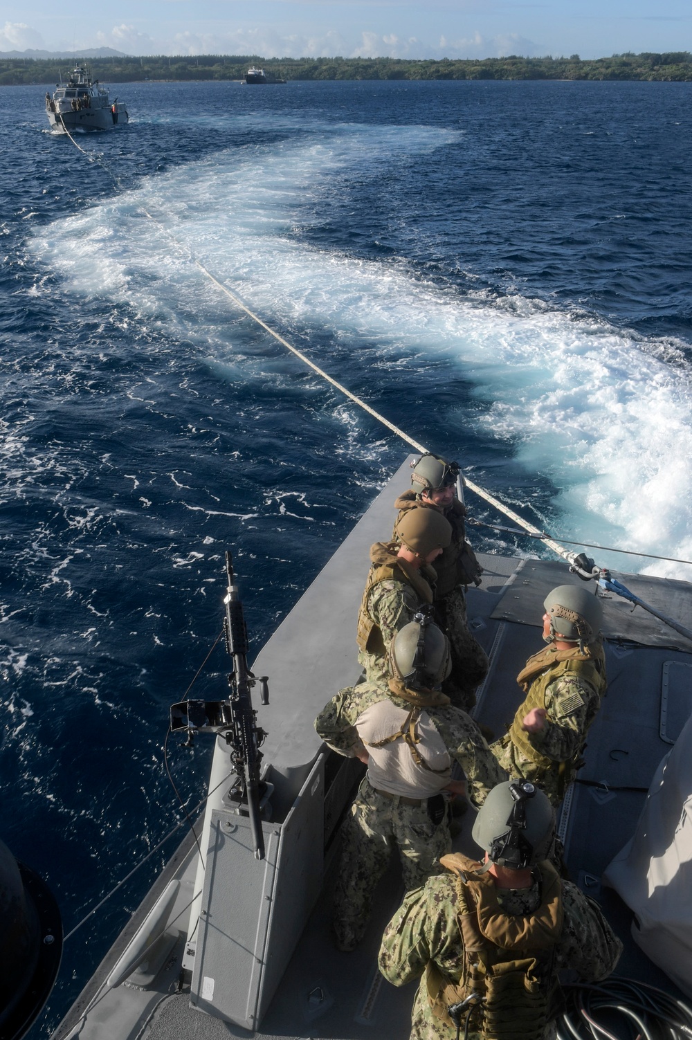 CRG-1 Mark VI Patrol Boats Conduct Towing and Anchor Drills