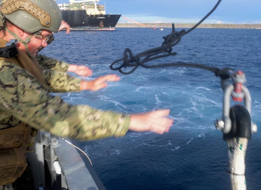 CRG-1 Mark VI Patrol Boats Conduct Towing and Anchor Drills