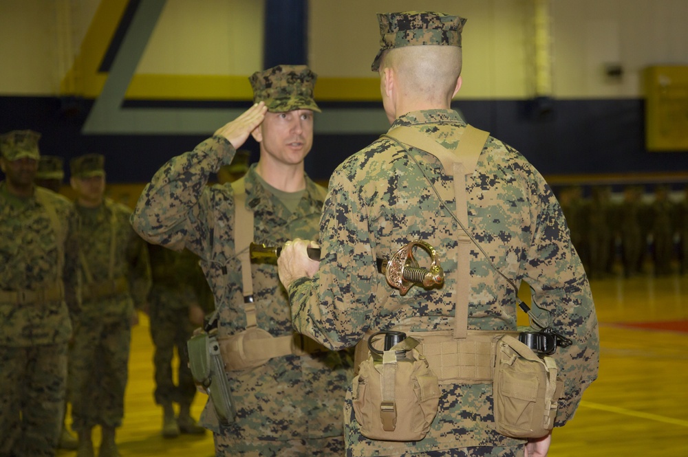 Sgt. Maj. Ortega bids MAG-12 farewell, Sgt. Maj. Johnson takes charge