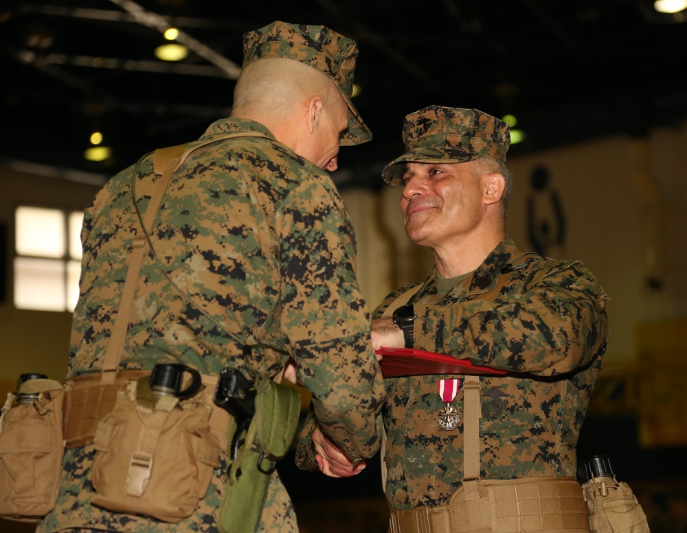 Sgt. Maj. Ortega bids MAG-12 farewell, Sgt. Maj. Johnson takes charge