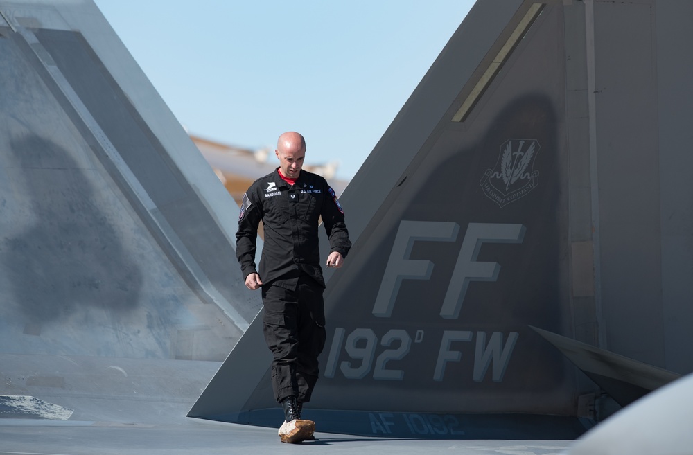 Langley Airmen showcase Raptor at Heritage Flight