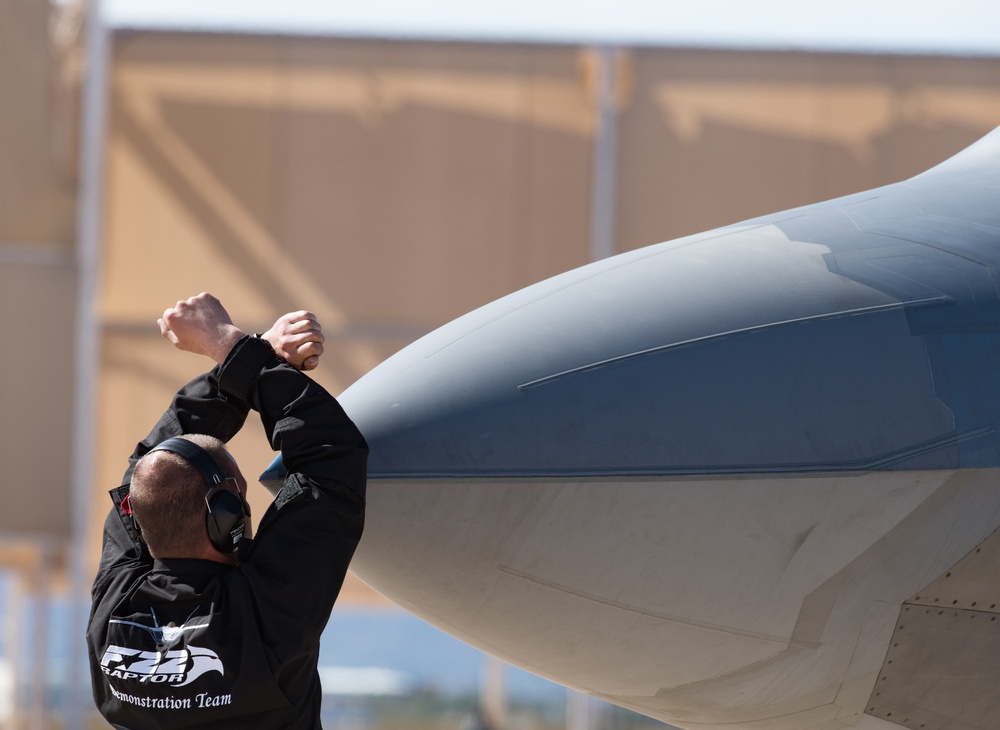 Langley Airmen showcase Raptor at Heritage Flight