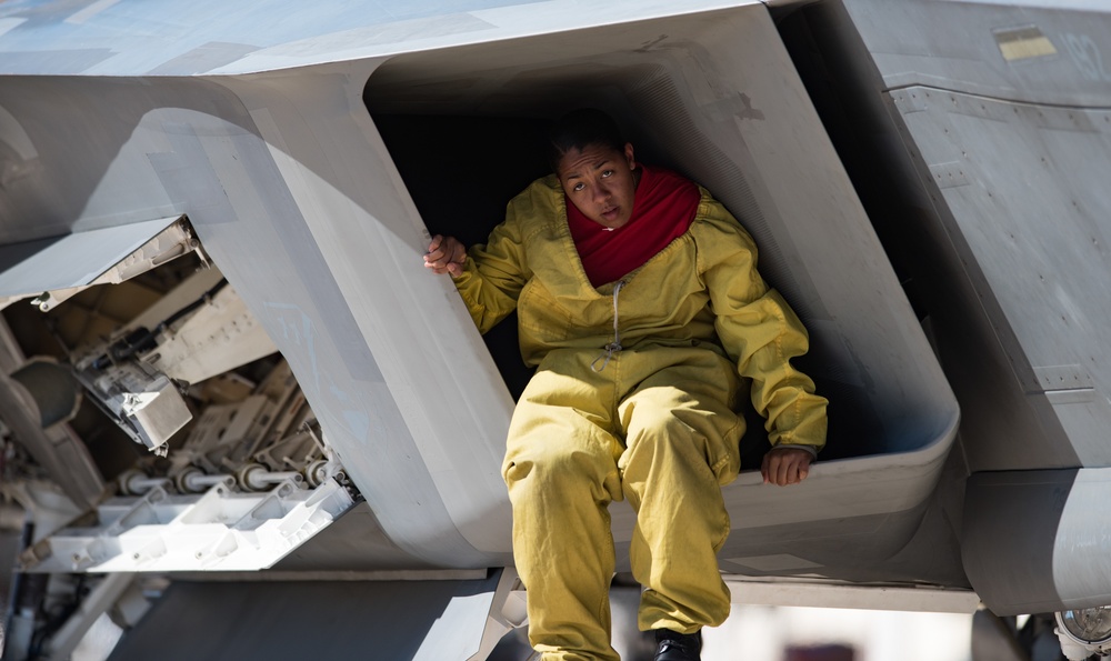 Langley Airmen showcase Raptor at Heritage Flight