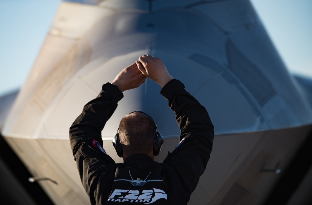 Langley Airmen showcase Raptor at Heritage Flight