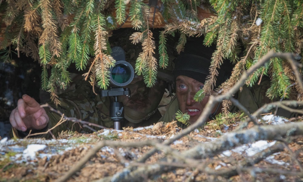 British, US Soldier compete in patrol competition