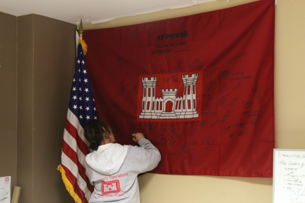 Signing the flag