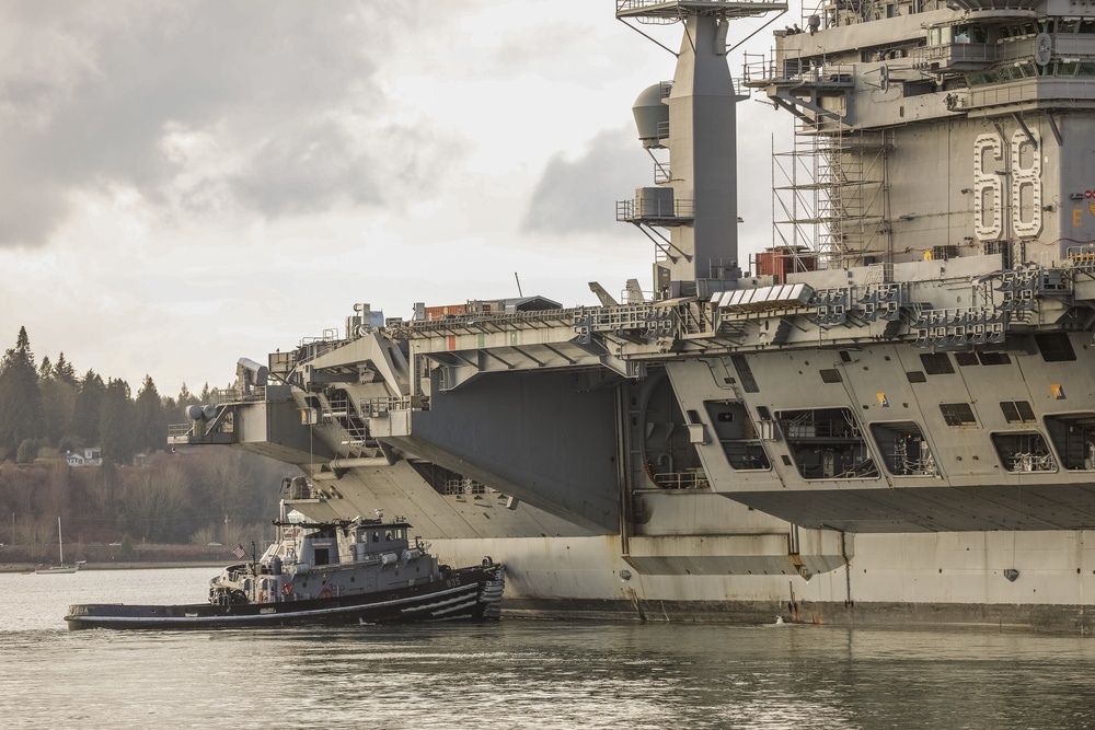 USS NIMITZ (CVN 68) DOCKING