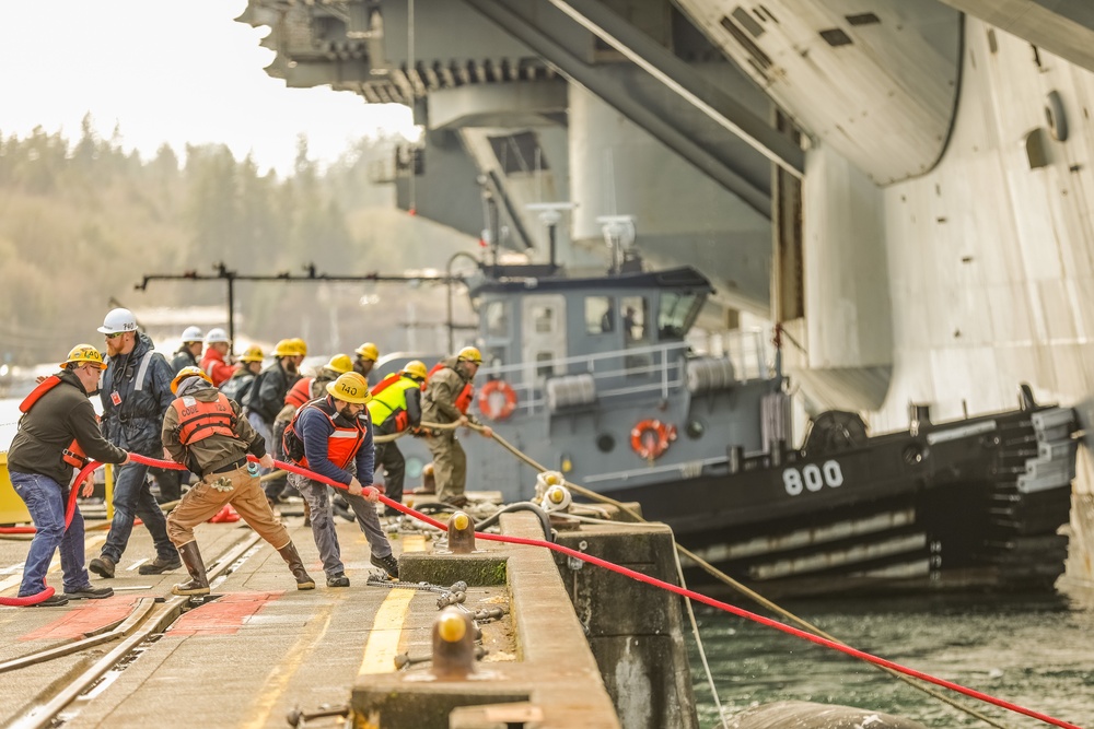 USS Nimitz (CVN 68) Docking