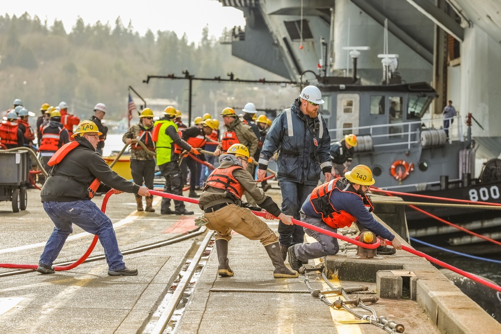 USS Nimitz (CVN 68) Docking