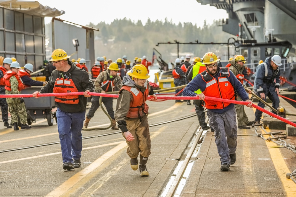 USS Nimitz (CVN 68) Docking