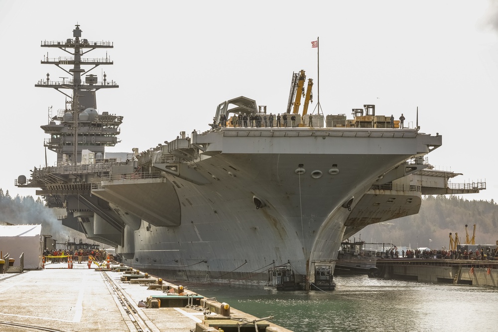 USS Nimitz (CVN 68) Docking