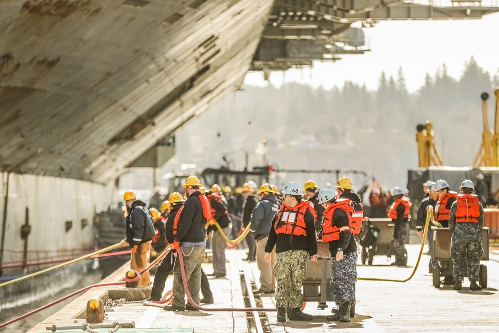 USS Nimitz (CVN 68) Docking