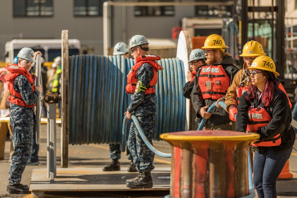 USS Nimitz (CVN 68) Docking